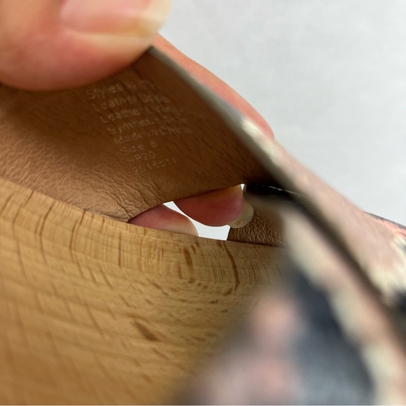 Madewell Womens Johanna Crisscross Snake Leather Clog Sandals Size 7.5 - Picture 7 of 7